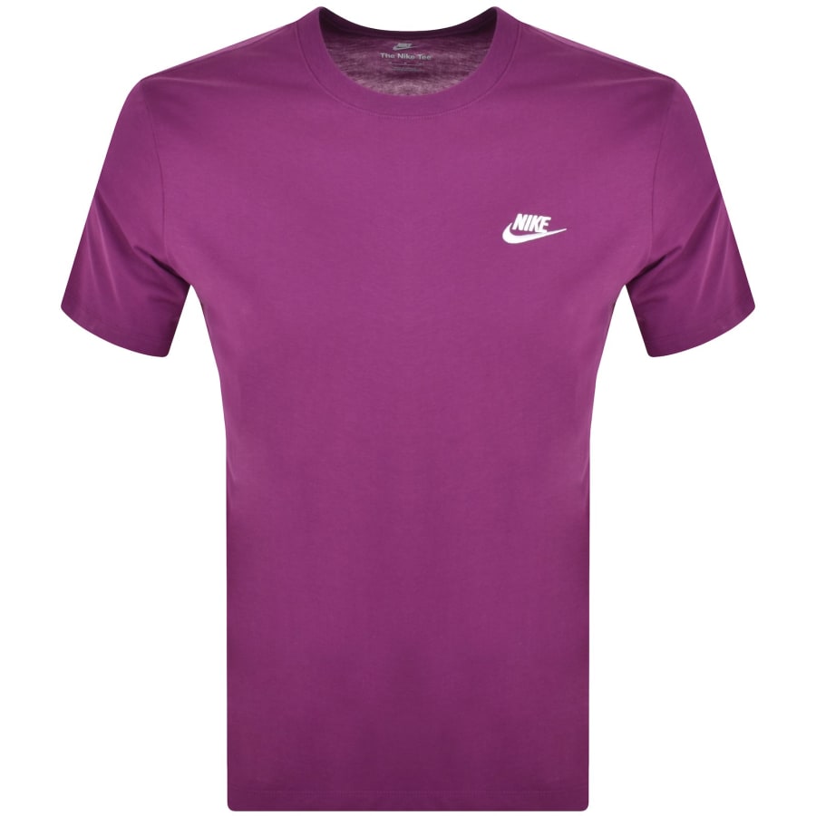 Nike Crew Neck Club T Shirt Purple